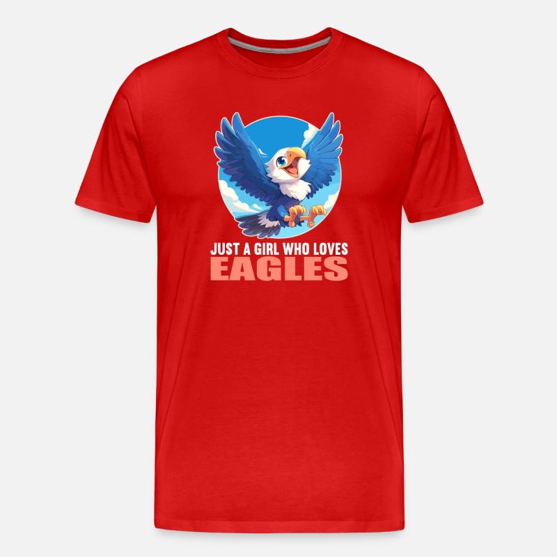 Adler - Männer Premium Bio T-Shirt - Rot