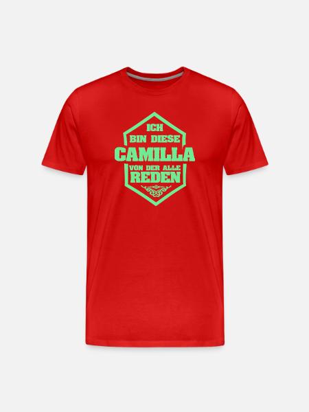 Camilla as a nickname - Men's Premium Organic T-Shirt - red