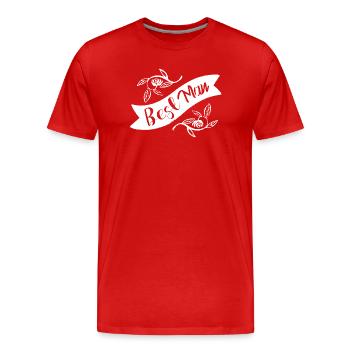 Wedding Wedding Anniversary Anniversary Wedding Sayings - Men's Premium Organic T-Shirt - red - Front - Damien (186cm)