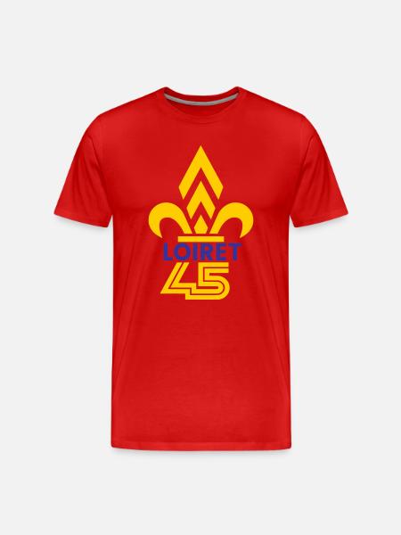 Fleur de Lys Loiret 45 - Men's Premium Organic T-Shirt - red