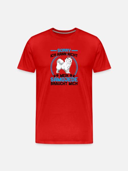 Samoyed Needs Me Sled Dog - Men's Premium Organic T-Shirt - red
