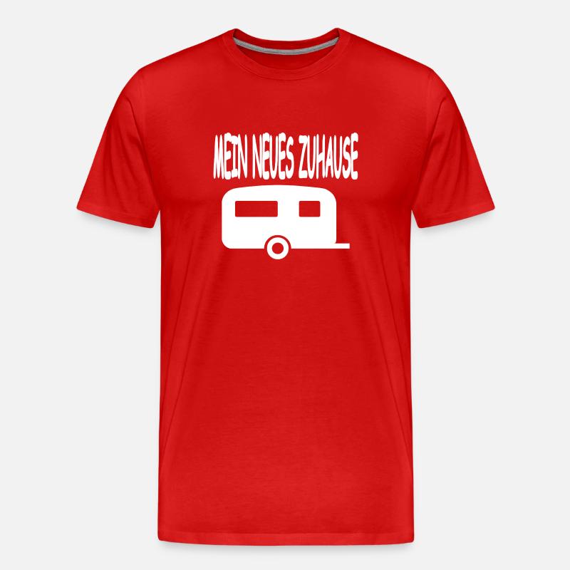 Camping - Männer Premium Bio T-Shirt - Rot