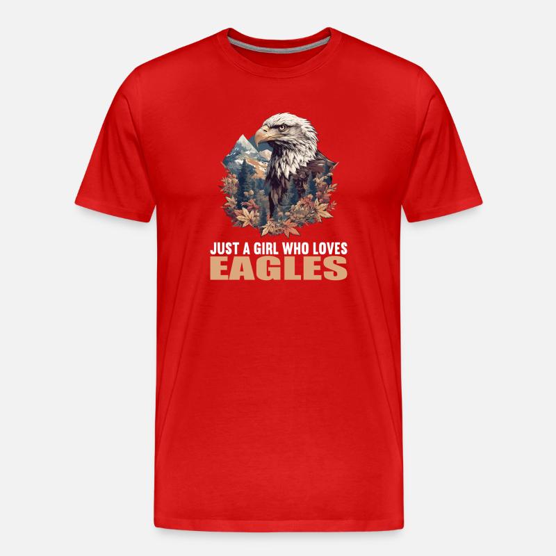 Adler - Männer Premium Bio T-Shirt - Rot