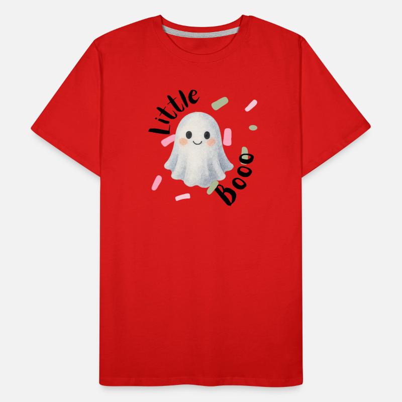 Geist Ghost Halloween Geschenk Geschenkidee Männer Premium Bio T-Shirt