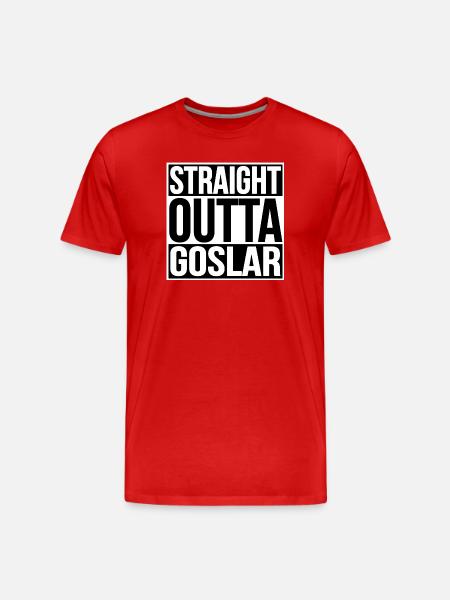 Straight Outta Goslar - Men's Premium Organic T-Shirt - red