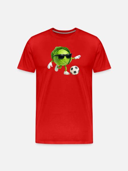Kohl Fußball - Männer Premium Bio T-Shirt - Rot