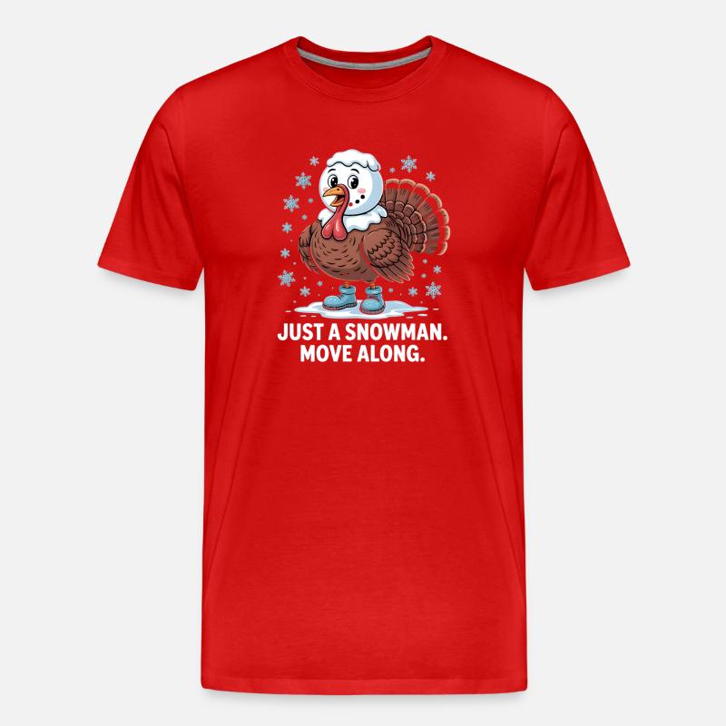 No turkey for dinner - Men's Premium Organic T-Shirt - red