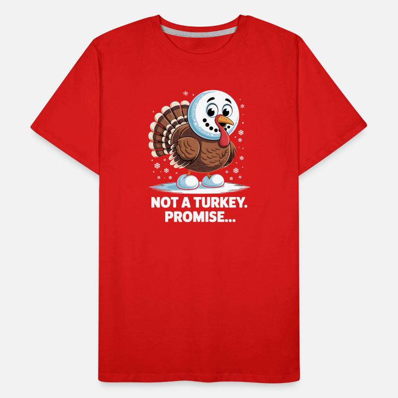 Pas de dinde pour le dîner T-shirt bio Premium Homme