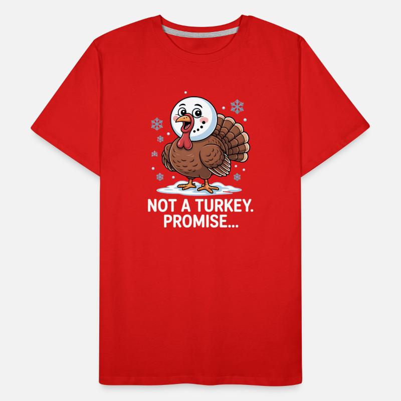 Pas de dinde pour le dîner T-shirt bio Premium Homme
