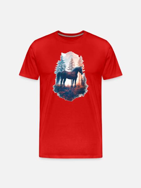 Cheval - T-shirt bio Premium Homme - rouge