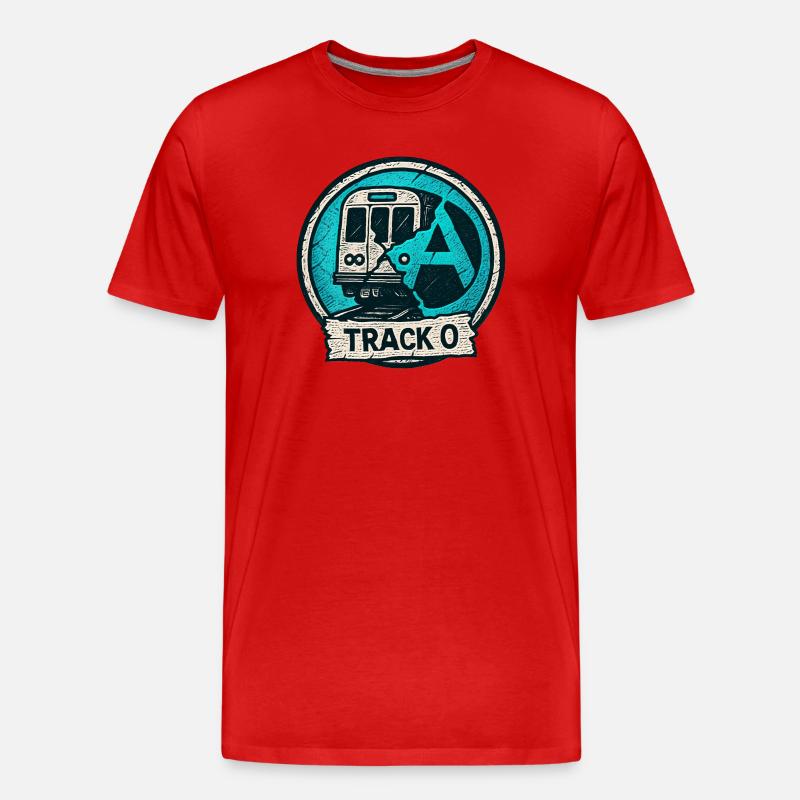 Track O Underground - Männer Premium Bio T-Shirt - Rot