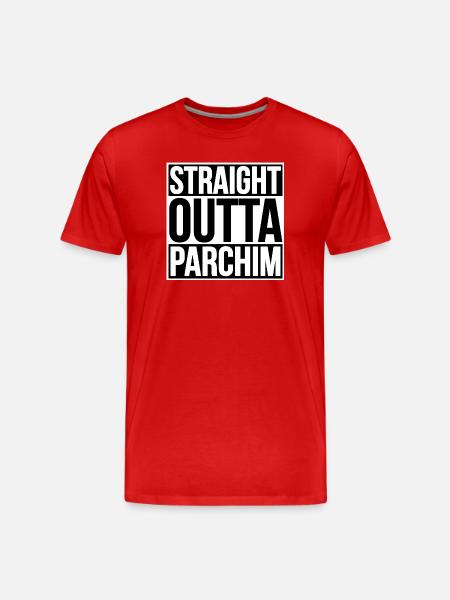 Straight Outta Parchim - Men's Premium Organic T-Shirt - red