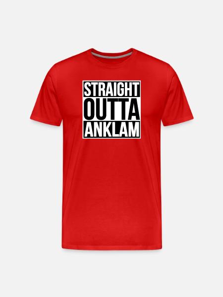 STRAIGHT OUTTA ANKLAM - Men's Premium Organic T-Shirt - red