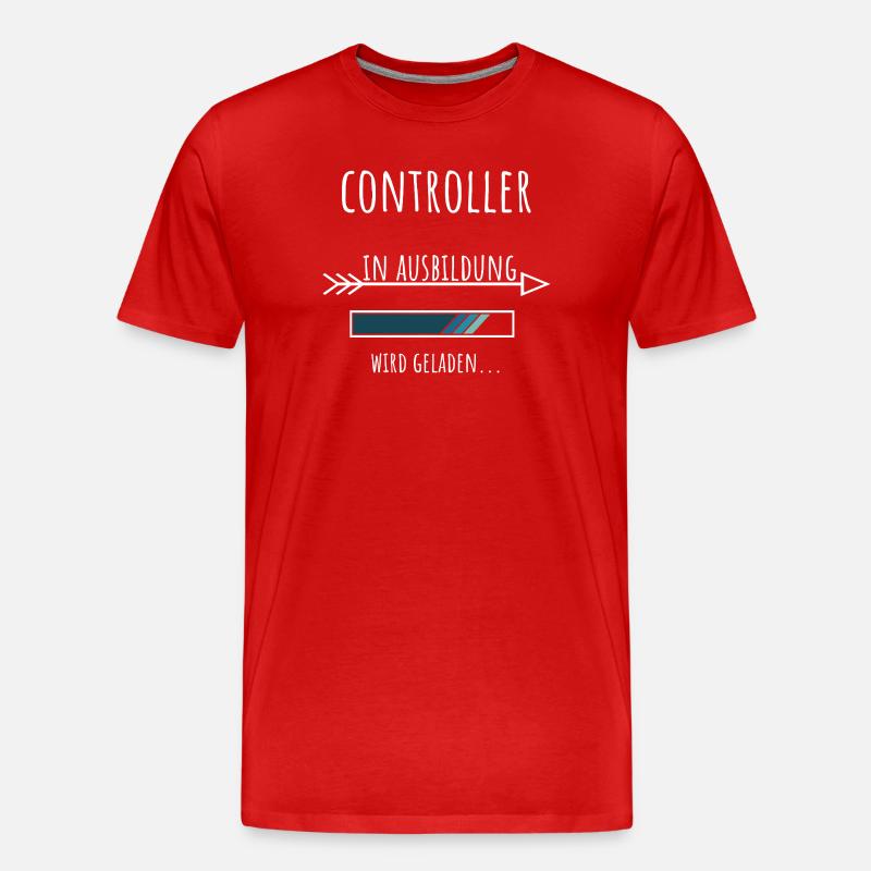 Controlling Studies Occupation Training Controller - Men's Premium Organic T-Shirt - red