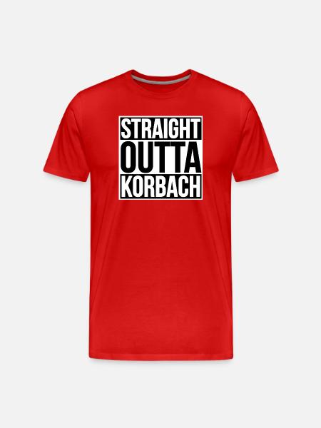 STRAIGHT OUTTA KORBACH - Men's Premium Organic T-Shirt - red