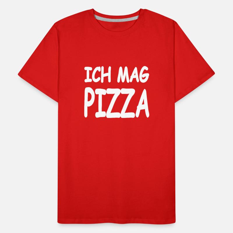 Pizza Männer Premium Bio T-Shirt
