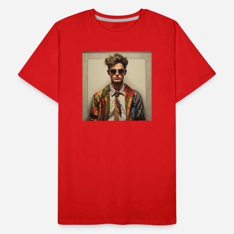 Patchwork-Rebell Sakko Männer Premium Bio T-Shirt