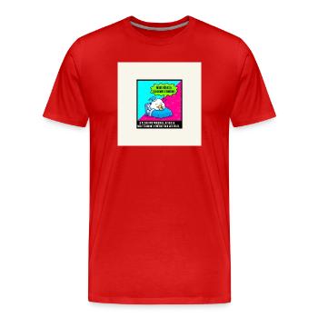 Energieträume-Modus - Männer Premium Bio T-Shirt - Rot - Vorne - Damien (186cm)