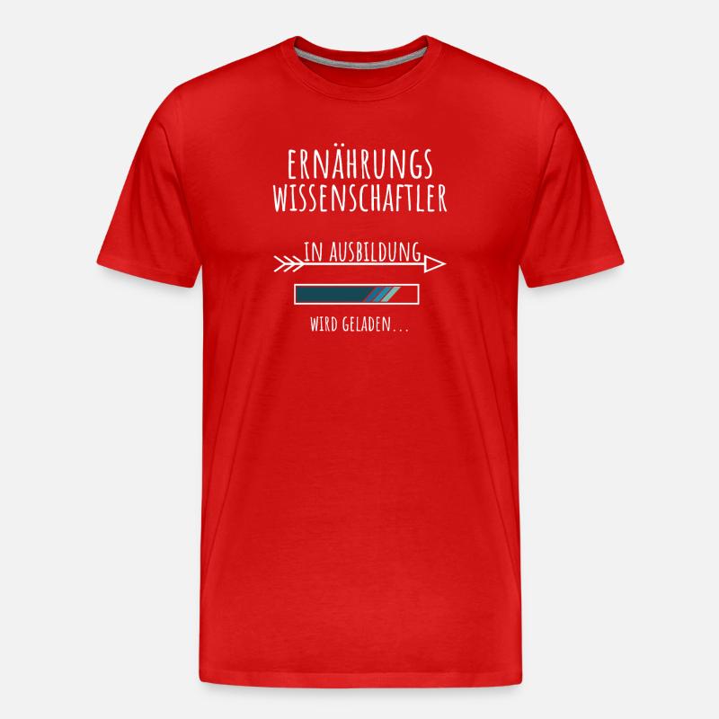 Ernährungswissenschaft Studium Beruf Ausbildung - Männer Premium Bio T-Shirt - Rot