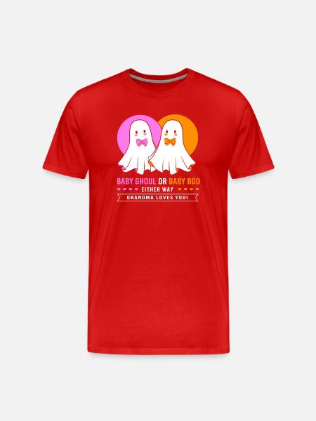 Halloween Gender Reveal - Men's Premium Organic T-Shirt - red