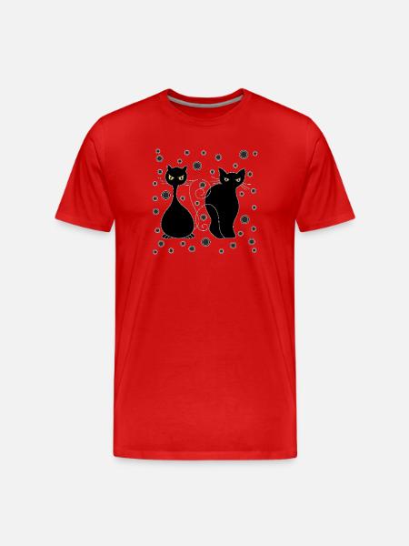 Katzen - T-shirt bio Premium Homme - rouge