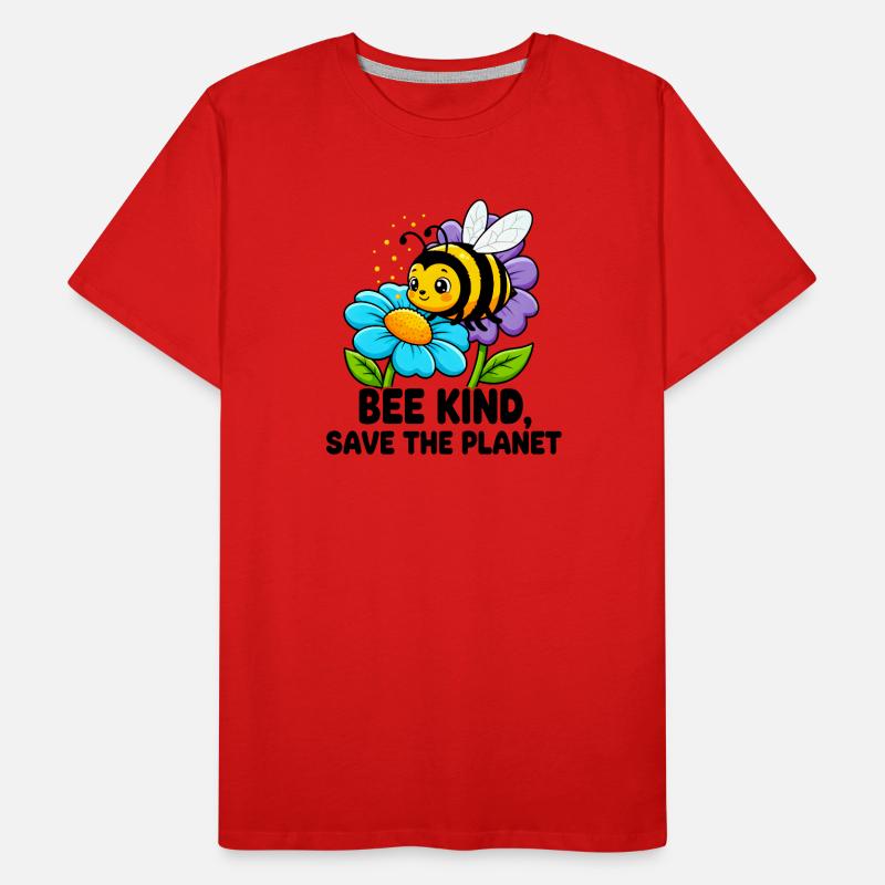 Biene rettet den Planeten Männer Premium Bio T-Shirt