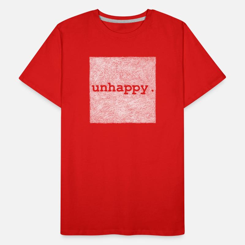 unhappy - White version Men's Premium Organic T-Shirt
