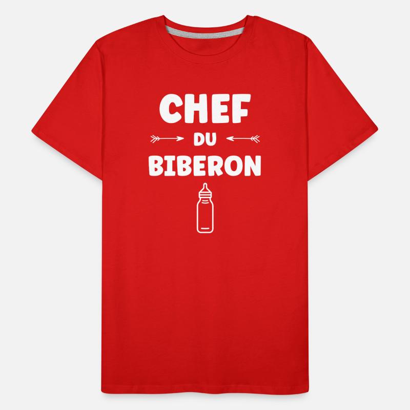 Chef du Biberon T-shirt bio Premium Homme