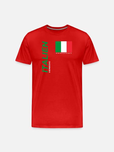 Venice - Men's Premium Organic T-Shirt - red