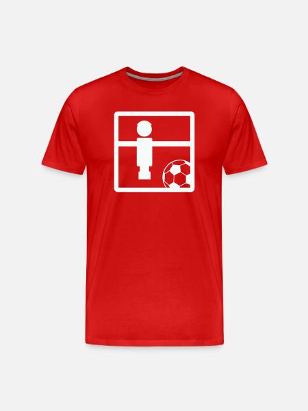 Fußball Soccer Kicker - Men's Premium Organic T-Shirt - red