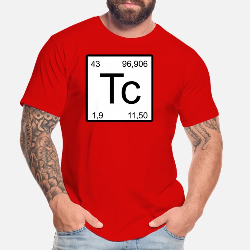 Technetium Periodic Table Graph Men's Premium Organic T-Shirt