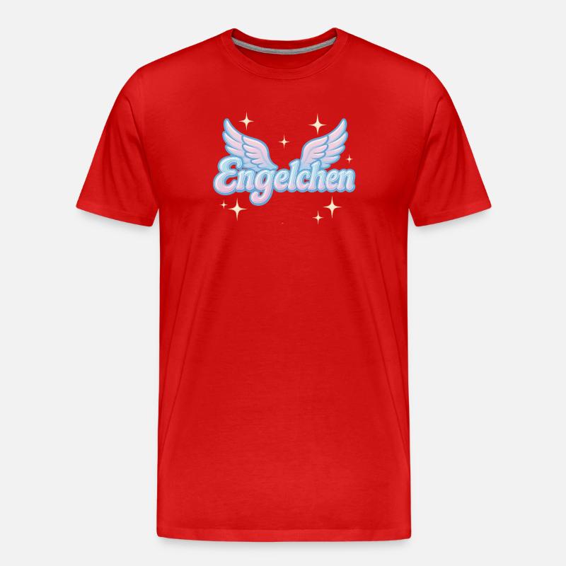 Engelchen / y2k statement spitzname design - Männer Premium Bio T-Shirt - Rot