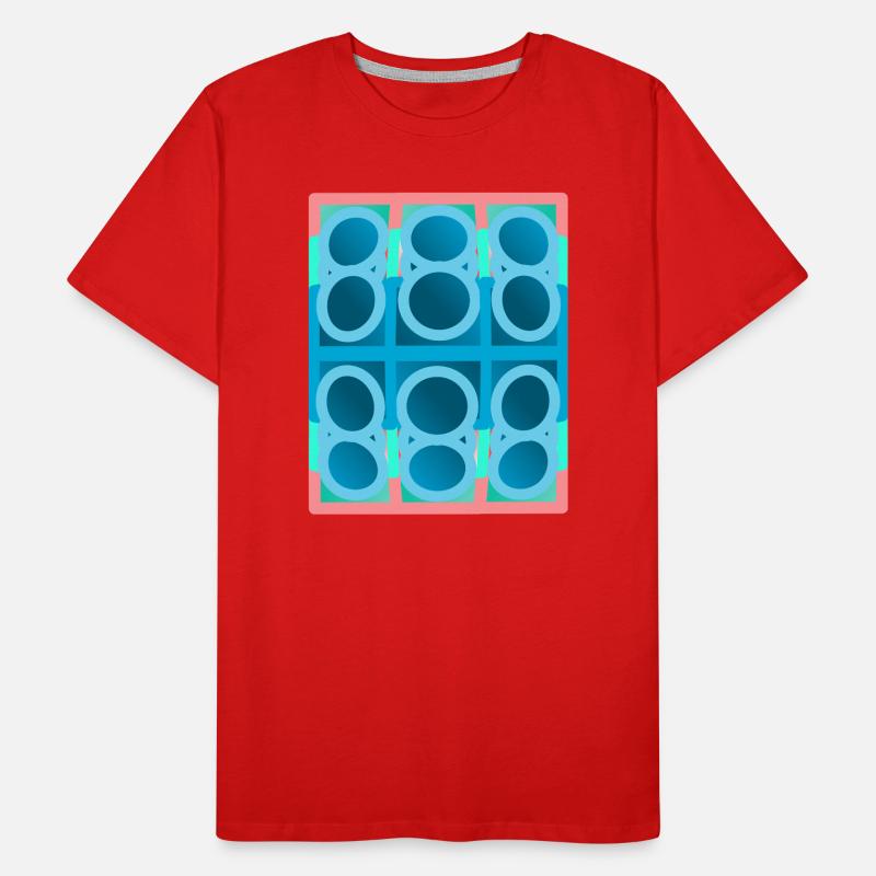 blue pattern, graphic art Men's Premium Organic T-Shirt