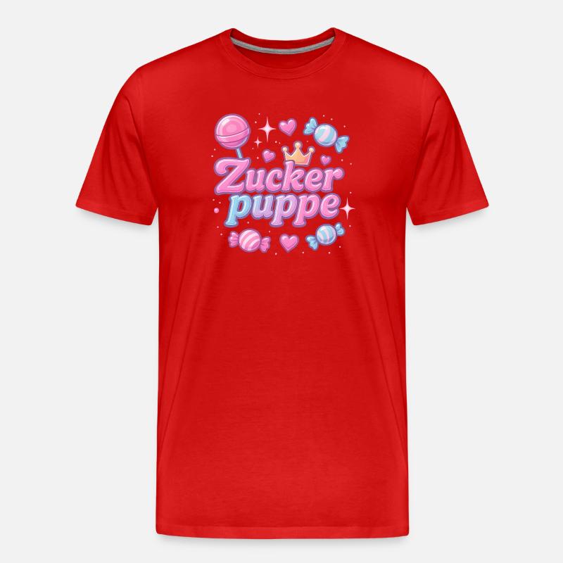 Sugar Doll / Y2K Nickname Statement Design - Men's Premium Organic T-Shirt - red