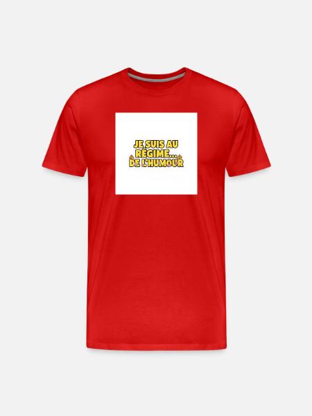 I'm on a humorous diet - Men's Premium Organic T-Shirt - red