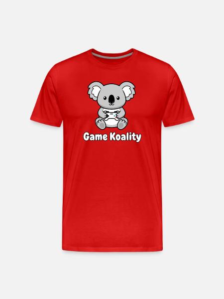 Game Koality Koala - Männer Premium Bio T-Shirt - Rot