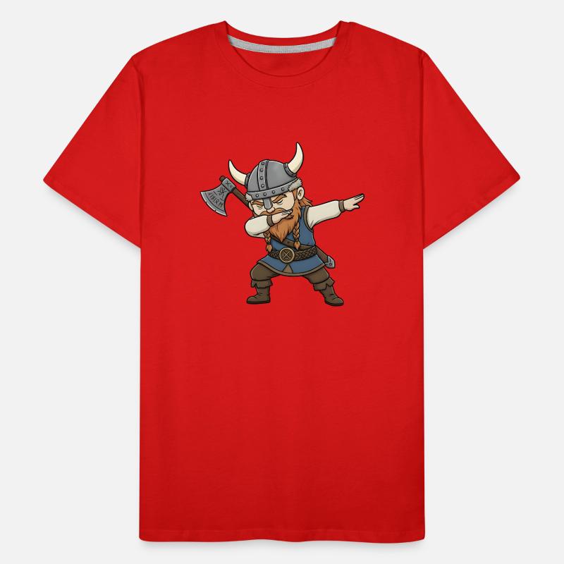 Wikinger Dab Männer Premium Bio T-Shirt