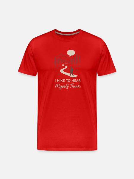 Solo Camping Introverted Camper Quiet - Men's Premium Organic T-Shirt - red