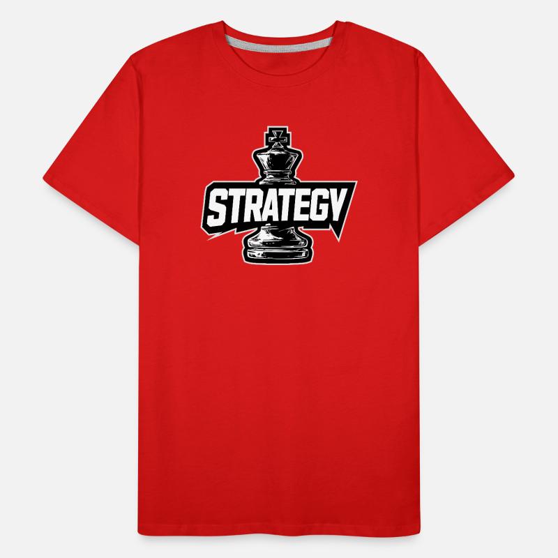 Chess Piece King – STRATEGY Men's Premium Organic T-Shirt