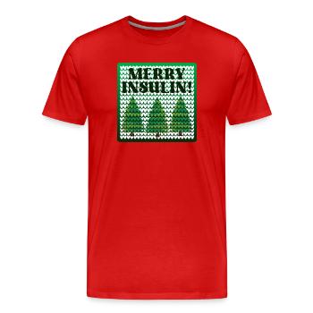 WEIHNACHTEN DIABETES INSULIN - Männer Premium Bio T-Shirt - Rot - Vorne - Damien (186cm)