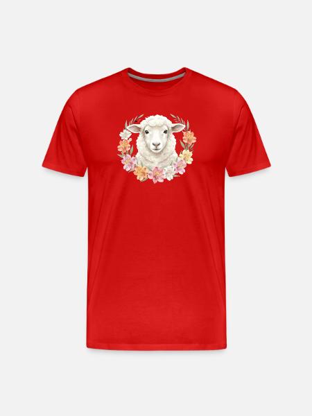 White Sheep - Men's Premium Organic T-Shirt - red