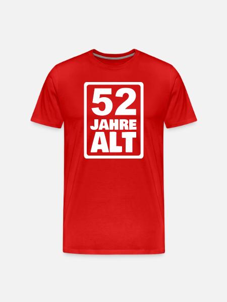 52 - Men's Premium Organic T-Shirt - red