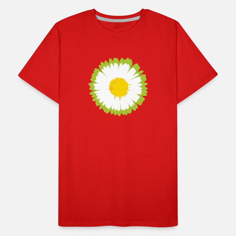 Sunny Daisy Pop Flower Men's Premium Organic T-Shirt