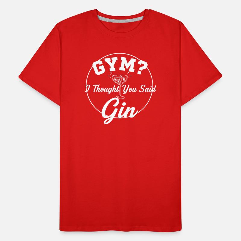 Gym oder Gin ? Männer Premium Bio T-Shirt
