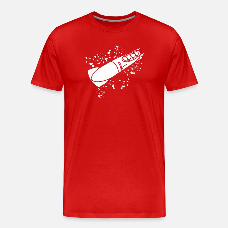 Bobsleigh Bobsleigh Bobsleigh à quatre - T-shirt bio Premium Homme - rouge