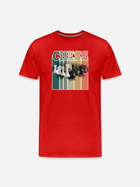 Chess - Men's Premium Organic T-Shirt - red