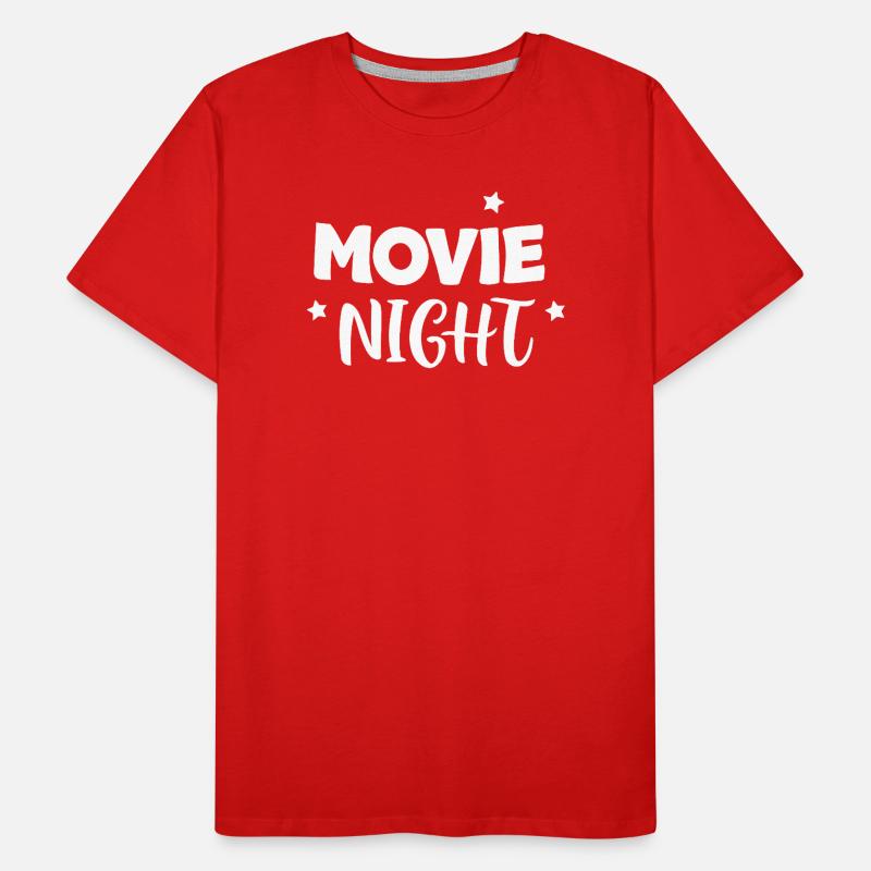 Cinema Night Bold Letters Men's Premium Organic T-Shirt