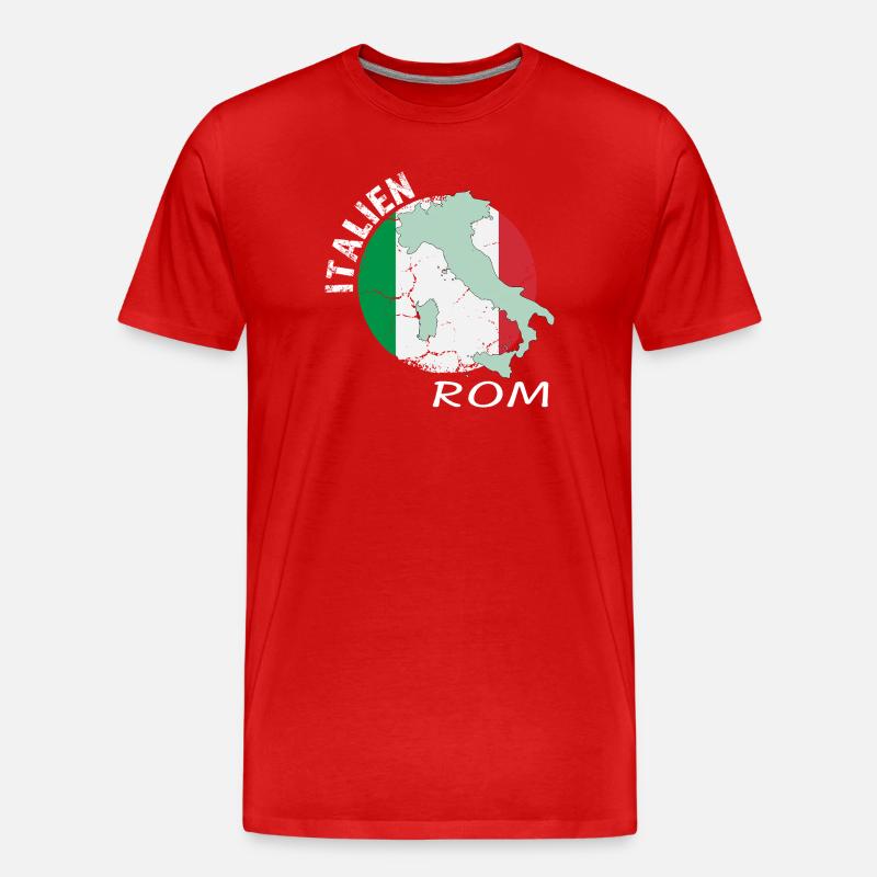 Rom - Männer Premium Bio T-Shirt - Rot
