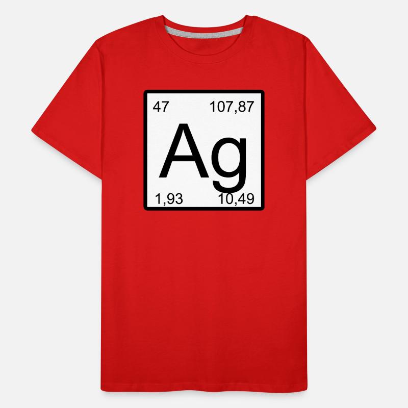 Symbole de période Ag Pression minimale T-shirt bio Premium Homme