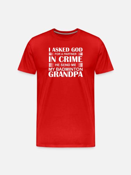 Badminton Papi - T-shirt bio Premium Homme - rouge